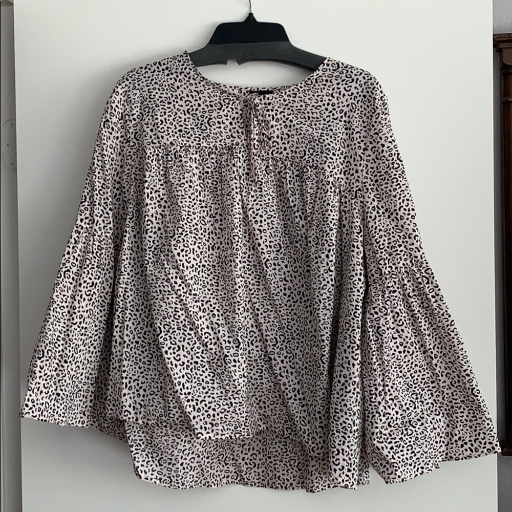 Cheetah print blouse